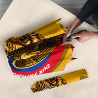 Personalized Armenia Coat Of Arms Umbrella Armenian Flag Map And Patriotic Eagle Lion