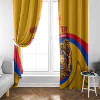 Personalized Armenia Coat Of Arms Window Curtain Armenian Flag Map And Patriotic Eagle Lion