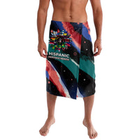 Hispanic Heritage Month Unidos We Rise Lavalava Vibrant Sunflower Flags - Globe Graphic With Splatter Paint