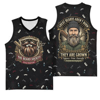 The Beard Society Basketball Jersey Vintage Barber Great Beards Grown With Pride