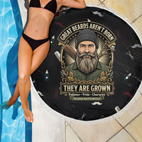 The Beard Society Beach Blanket Vintage Barber Great Beards Grown With Pride