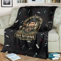 The Beard Society Blanket Vintage Barber Great Beards Grown With Pride