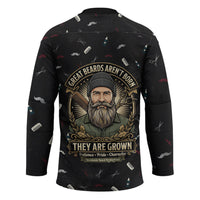 The Beard Society Hockey Jersey Vintage Barber Great Beards Grown With Pride