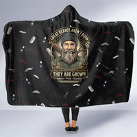 The Beard Society Hooded Blanket Vintage Barber Great Beards Grown With Pride