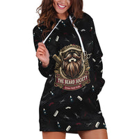 The Beard Society Hoodie Dress Vintage Barber Great Beards Grown With Pride
