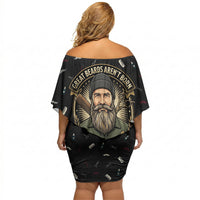 The Beard Society Off Shoulder Short Dress Vintage Barber Great Beards Grown With Pride