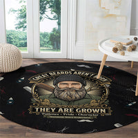 The Beard Society Round Carpet Vintage Barber Great Beards Grown With Pride