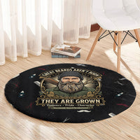 The Beard Society Round Carpet Vintage Barber Great Beards Grown With Pride