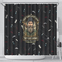The Beard Society Shower Curtain Vintage Barber Great Beards Grown With Pride