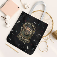 The Beard Society Tote Bag Vintage Barber Great Beards Grown With Pride