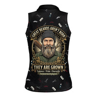 The Beard Society Women Sleeveless Polo Shirt Vintage Barber Great Beards Grown With Pride