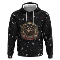 The Beard Society Zip Hoodie Vintage Barber Great Beards Grown With Pride