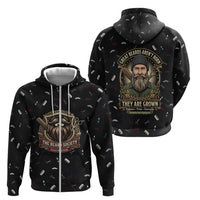 The Beard Society Zip Hoodie Vintage Barber Great Beards Grown With Pride