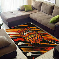 World Beard Day Area Rug Ginger Beard Man Pride - Retro Comic