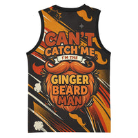 World Beard Day Basketball Jersey Ginger Beard Man Pride - Retro Comic