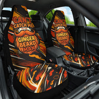 World Beard Day Car Seat Cover Ginger Beard Man Pride - Retro Comic