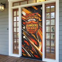 World Beard Day Door Cover Ginger Beard Man Pride - Retro Comic