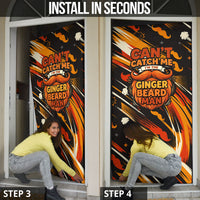 World Beard Day Door Cover Ginger Beard Man Pride - Retro Comic
