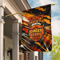 World Beard Day Garden Flag Ginger Beard Man Pride - Retro Comic