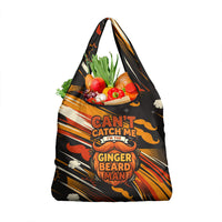 World Beard Day Grocery Bag Ginger Beard Man Pride - Retro Comic