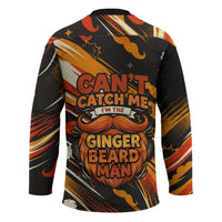World Beard Day Hockey Jersey Ginger Beard Man Pride - Retro Comic