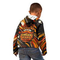 World Beard Day Kid Hoodie Ginger Beard Man Pride - Retro Comic