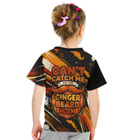 World Beard Day Kid T Shirt Ginger Beard Man Pride - Retro Comic