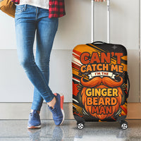 World Beard Day Luggage Cover Ginger Beard Man Pride - Retro Comic