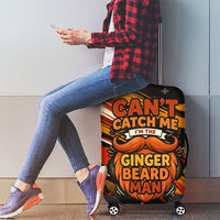 World Beard Day Luggage Cover Ginger Beard Man Pride - Retro Comic