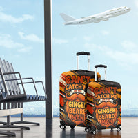 World Beard Day Luggage Cover Ginger Beard Man Pride - Retro Comic