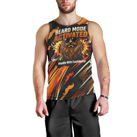 World Beard Day Men Tank Top Ginger Beard Man Pride - Retro Comic
