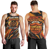 World Beard Day Men Tank Top Ginger Beard Man Pride - Retro Comic