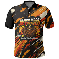 World Beard Day Polo Shirt Ginger Beard Man Pride - Retro Comic