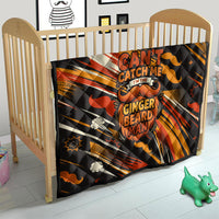 World Beard Day Quilt Ginger Beard Man Pride - Retro Comic