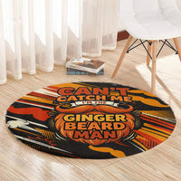 World Beard Day Round Carpet Ginger Beard Man Pride - Retro Comic