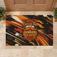 World Beard Day Rubber Doormat Ginger Beard Man Pride - Retro Comic