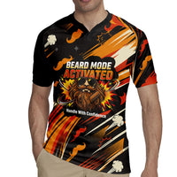 World Beard Day Rugby Jersey Ginger Beard Man Pride - Retro Comic