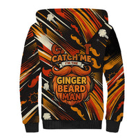 World Beard Day Sherpa Hoodie Ginger Beard Man Pride - Retro Comic