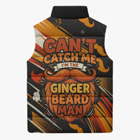 World Beard Day Sleeveless Puffer Jacket Ginger Beard Man Pride - Retro Comic