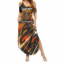 World Beard Day Summer Maxi Dress Ginger Beard Man Pride - Retro Comic
