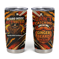 World Beard Day Tumbler Cup Ginger Beard Man Pride - Retro Comic