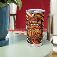 World Beard Day Tumbler Cup Ginger Beard Man Pride - Retro Comic