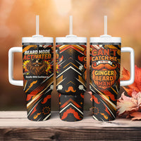 World Beard Day Tumbler With Handle Ginger Beard Man Pride - Retro Comic