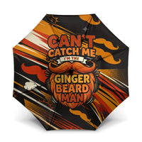 World Beard Day Umbrella Ginger Beard Man Pride - Retro Comic