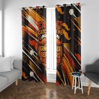 World Beard Day Window Curtain Ginger Beard Man Pride - Retro Comic