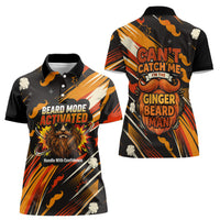 World Beard Day Women Polo Shirt Ginger Beard Man Pride - Retro Comic