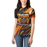World Beard Day Women Polo Shirt Ginger Beard Man Pride - Retro Comic