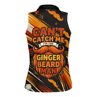 World Beard Day Women Sleeveless Polo Shirt Ginger Beard Man Pride - Retro Comic