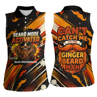 World Beard Day Women Sleeveless Polo Shirt Ginger Beard Man Pride - Retro Comic