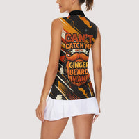 World Beard Day Women Sleeveless Polo Shirt Ginger Beard Man Pride - Retro Comic